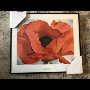 Red Poppy 16x14Framed Art Print O'Keeffe, Georgia